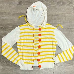 ❤️Rosasen Hooded Cropped Cardigan Size Small